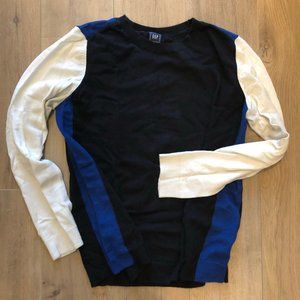 Women's color block crewneck sweater